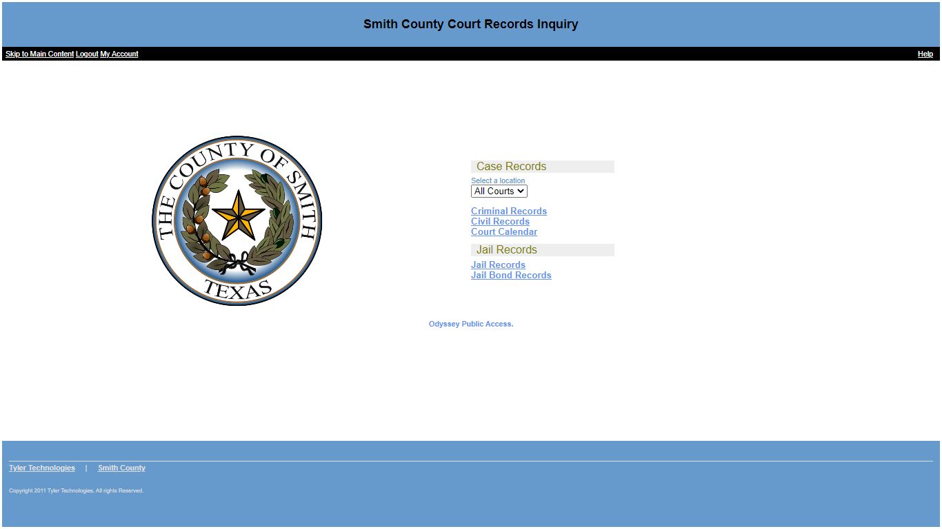 Search Online Court Records | Smith County, TX