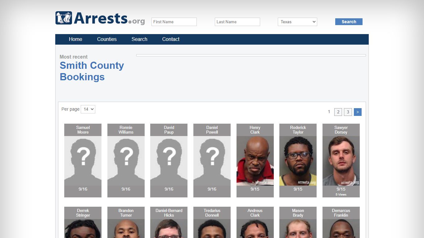 Smith County Arrests and Inmate Search